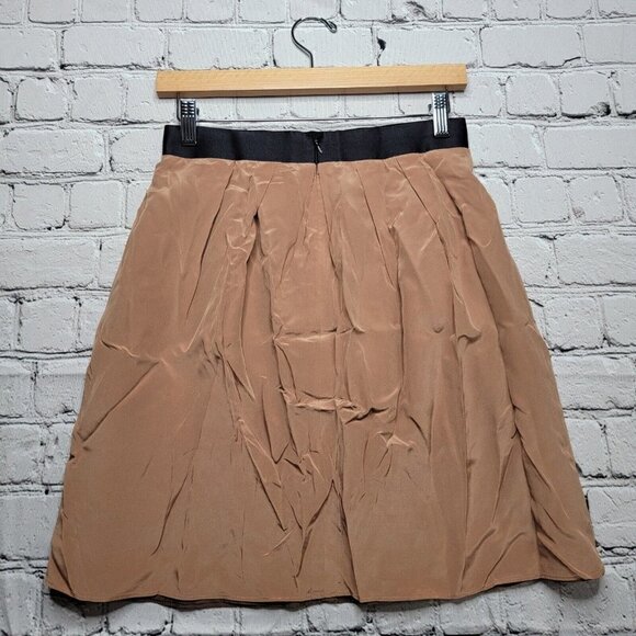 J Crew Silk Petal Mid Length Crepe De Chine A Line Skirt Size 4 - Picture 8 of 10